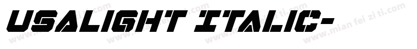 USALight Italic字体转换